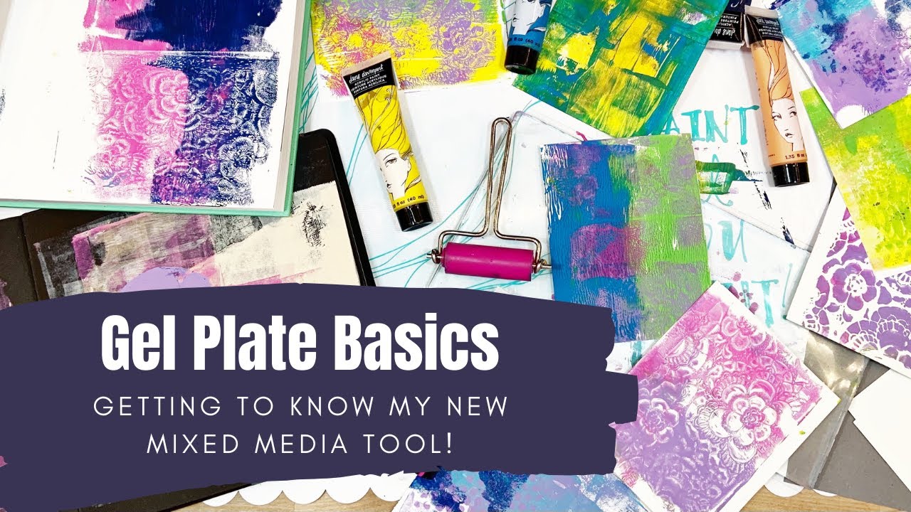 Gel Plate Basics - Playing With My New Mixed Media Tool
