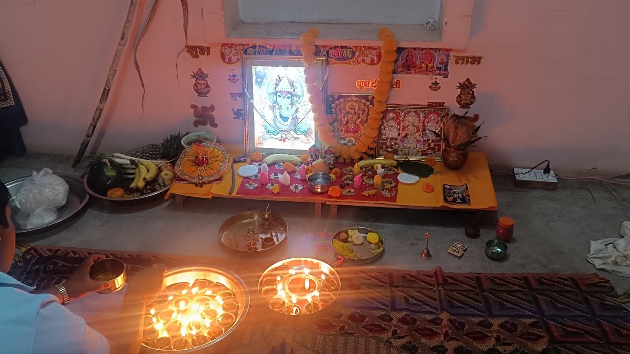 दीपावली पूजा || #दीपावली सेलिब्रेशन || #@BittuBhardwajfamily🪔🪔🎉