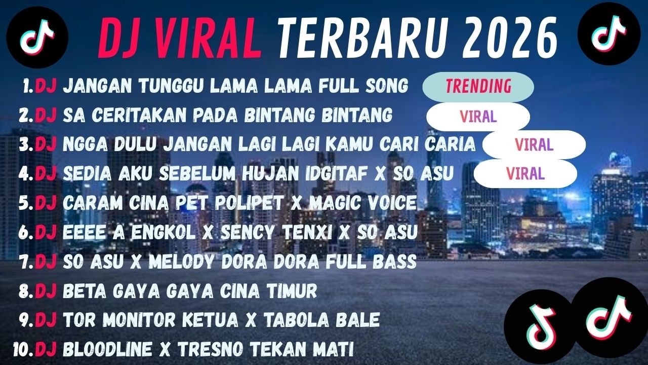 DJ TIKTOK TERBARU 2026🎵SO JANGAN TUNGGU LAMA LAMA🎵SA CERITAKAN PADA BINTANG🎵.