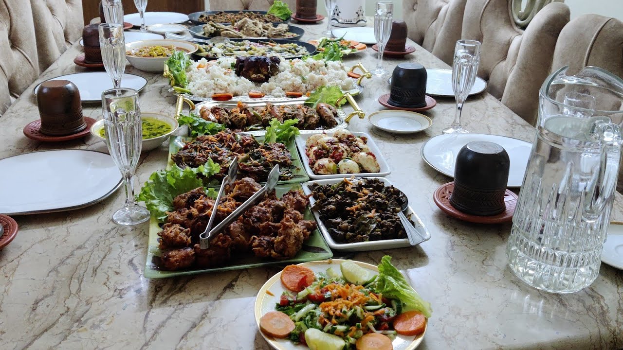 Dawat table setting / Bangladeshi Dawat Menu Ideas/ Dinner party table