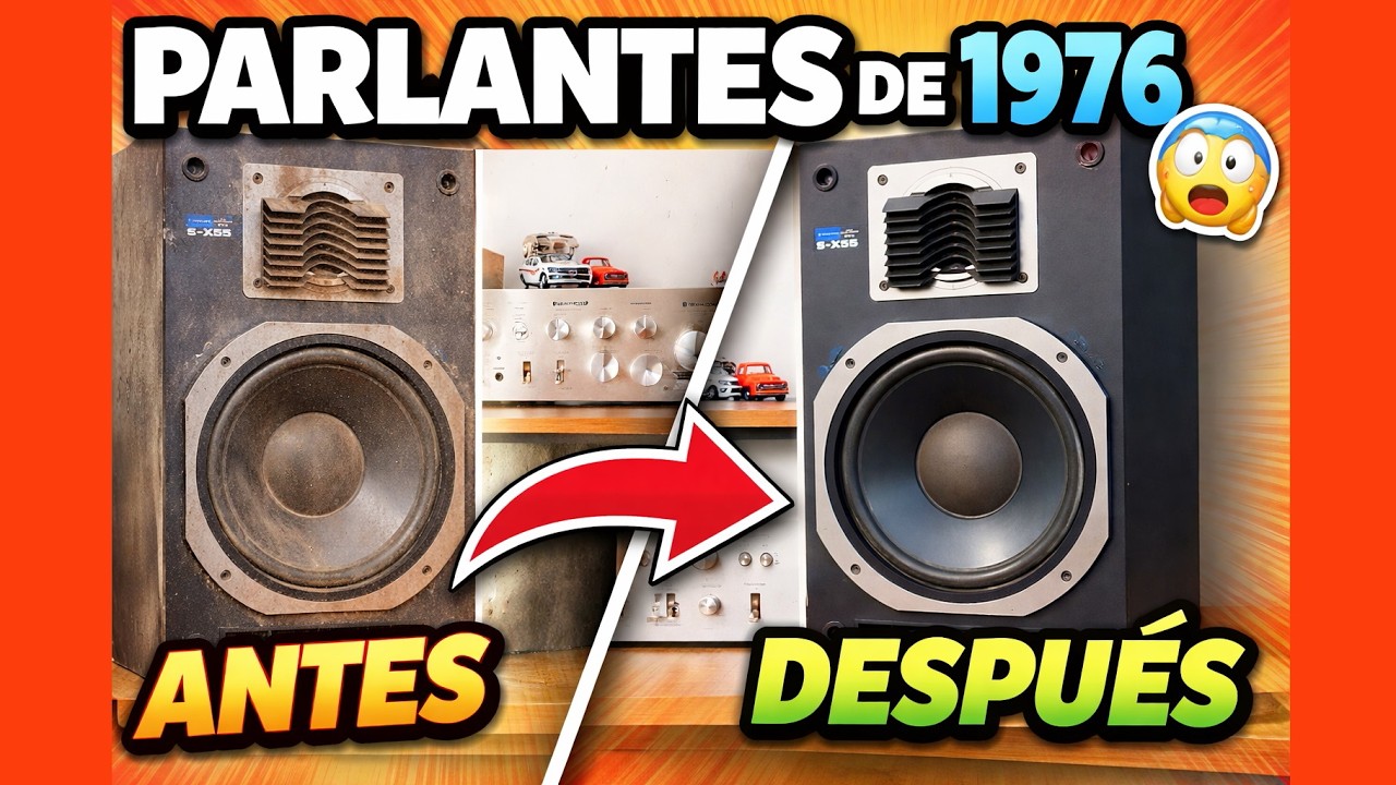 Revisión y limpieza de parlantes Pioneer S-X55 