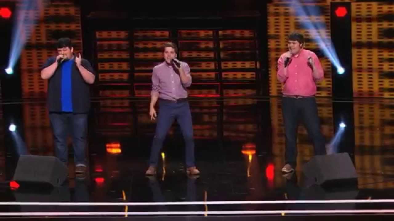 America's Got Talent 2015 - Triple Threat Nerdy College Guys Cover Problem by Ariana Grande