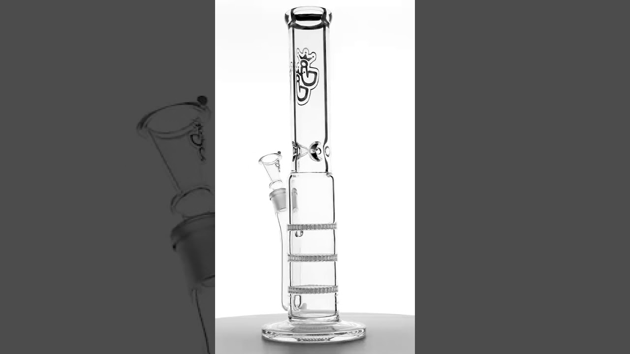 Jelly Joker Triple Honeycomb 18,8er Bong mit 3fache Percolator und Eisfach