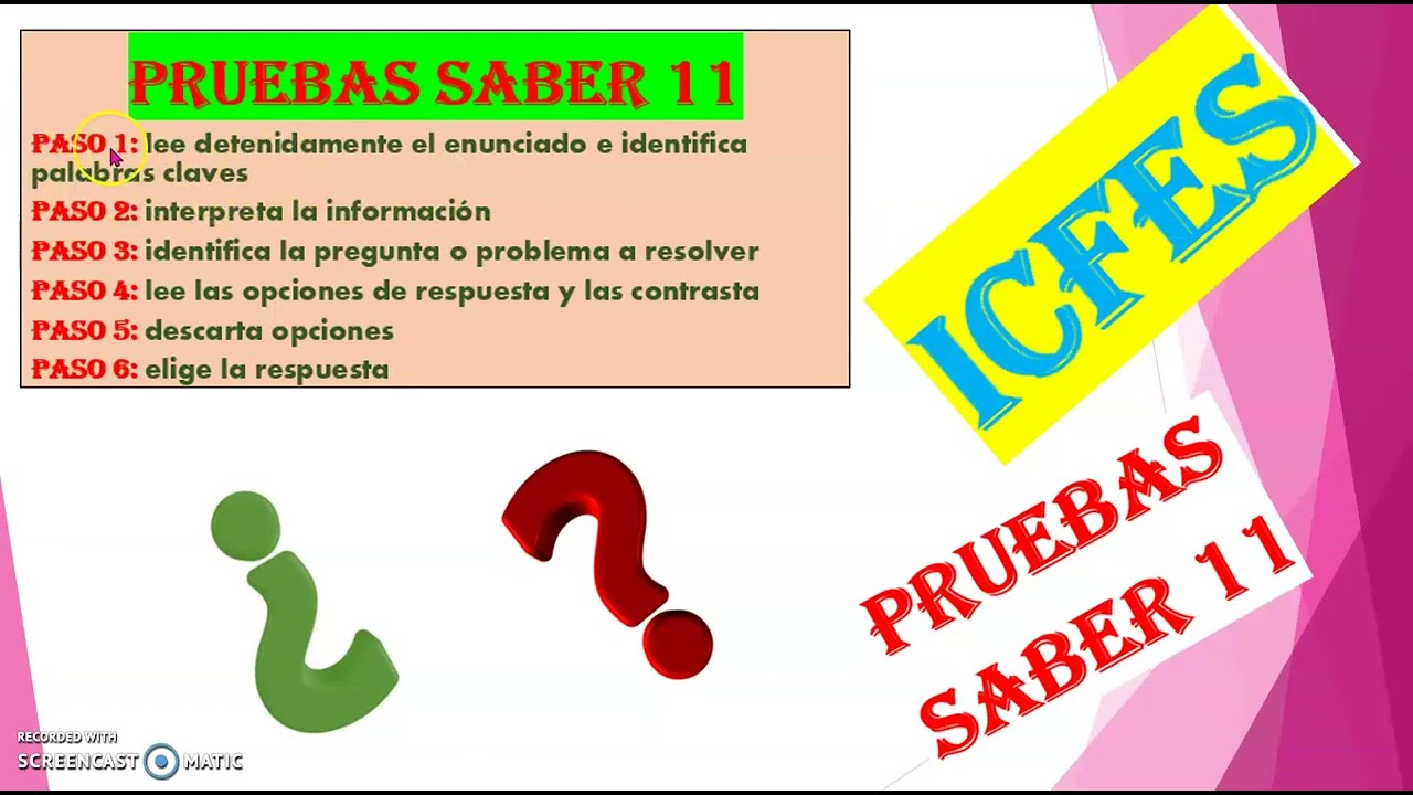C&Oacute;MO RESOLVER PREGUNTAS TIPO ICFES DE MANERA F&Aacute;CIL