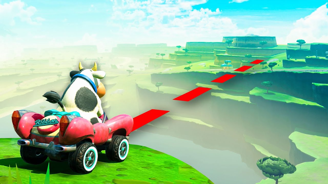Kann ich Mario Kart World ohne Straßen durchqueren?