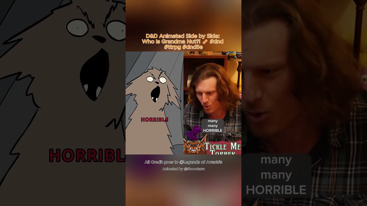 D&D Animated Side by Side: Who Is Grandma Nut?! 🥜 