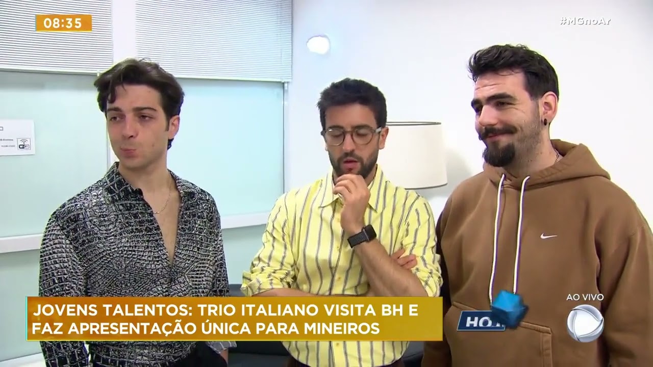Trio italiano de ópera visita BH em apresentação única
