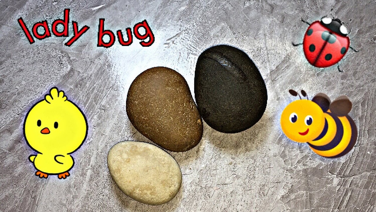 احجار من الزلط الطبيعي الي اشكال مختلفة فنية 😊🐞🐝