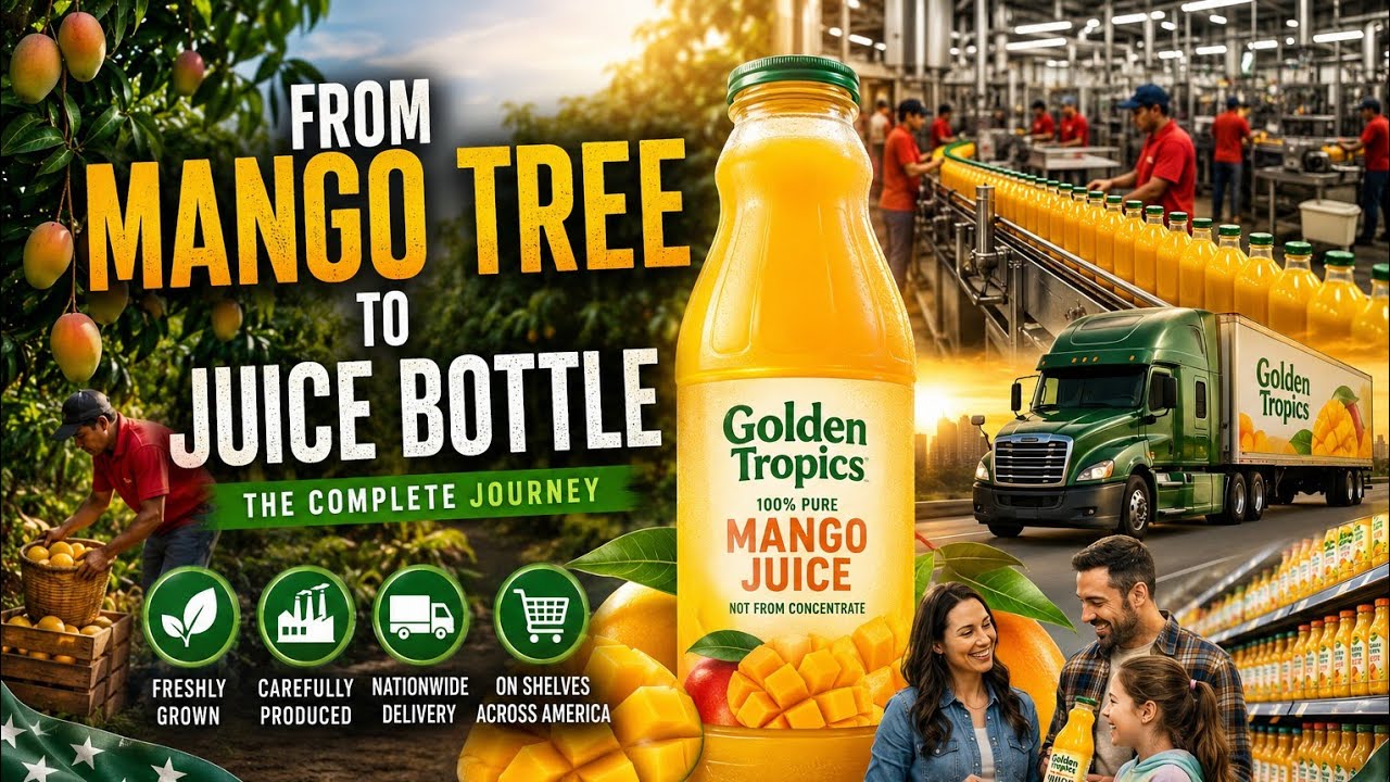 How Mango Juice Is Made | From Mango Tree to Bottle#HowItsMade #MangoJuice #ManufacturingProcess