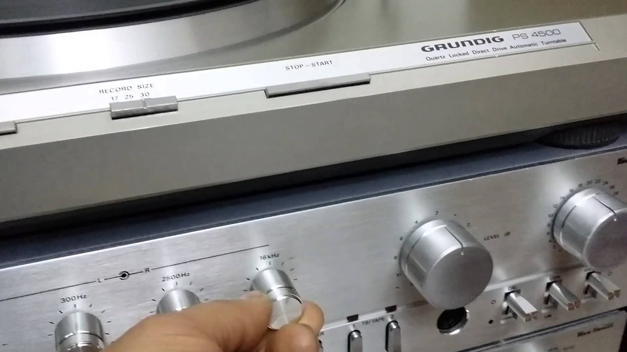 Grundig XV5000 A5000 Pre Finale High Fidelity @Artico Turnable Grundig PS-4500