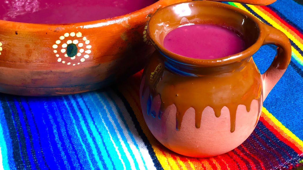 Atole de Zarzamora, sin colorantes artificiales, con muy poquitos ingredientes | SUPER DELICIOSO