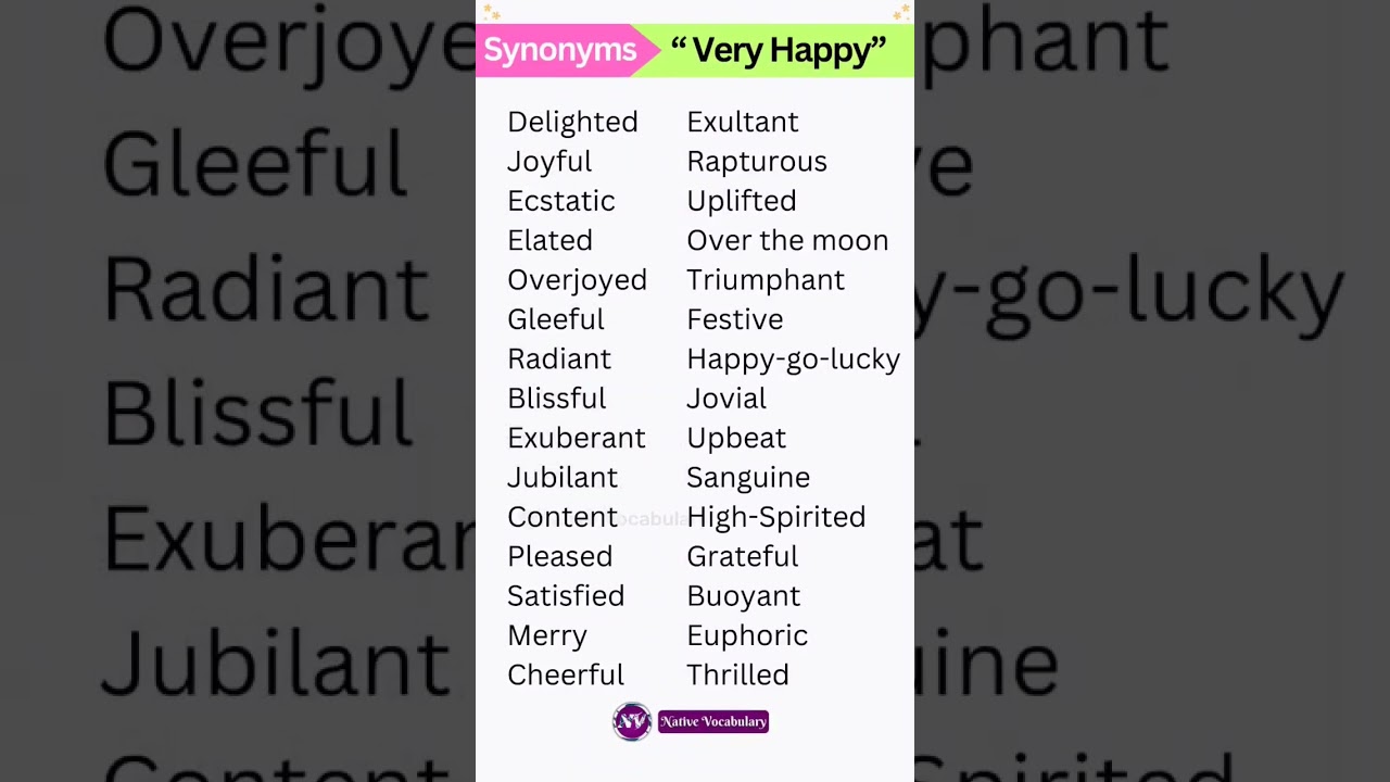 Synonyms of 