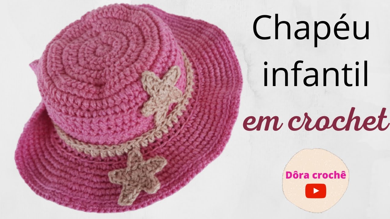 Chapéu infantil em crochet
