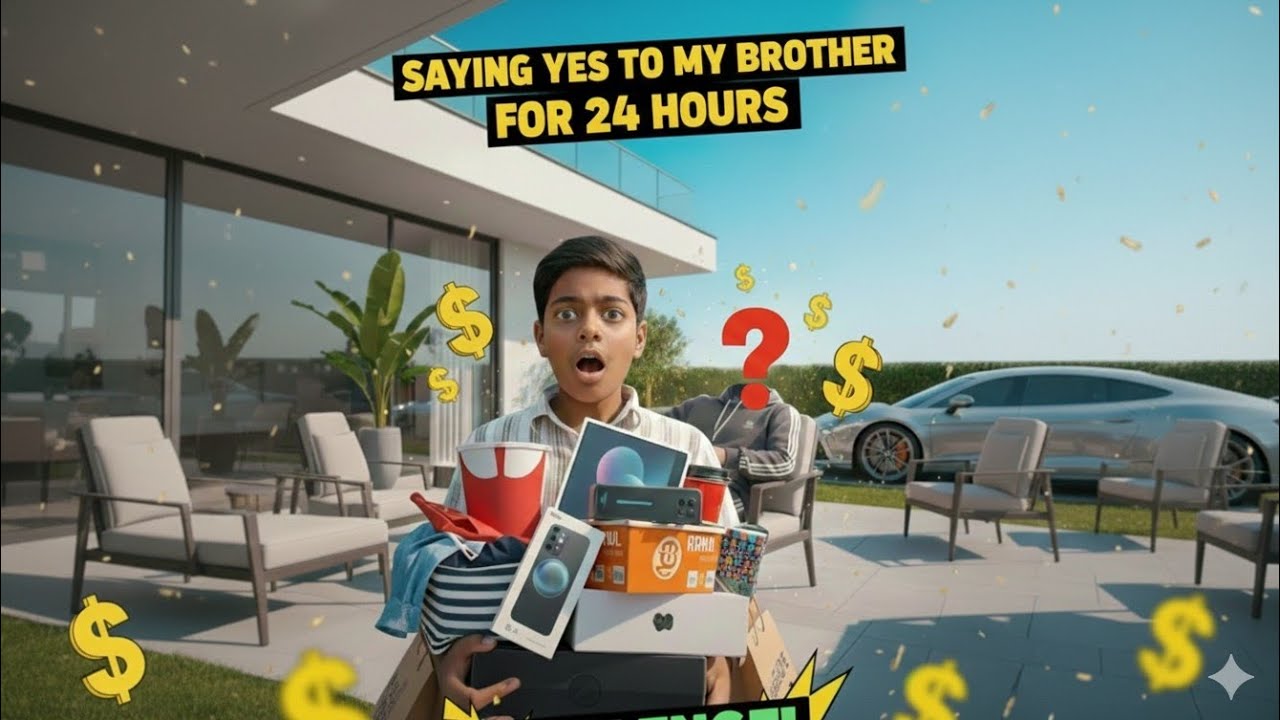 Saying YES to my brother for 24 Hours 🔥😭 ||| Funny challenge || 