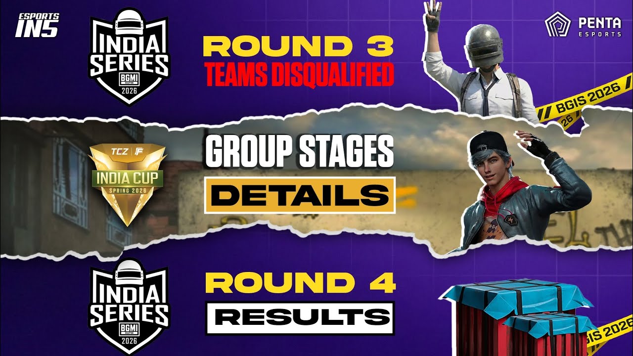 Teams Disqualified from Round 3 | BGIS 2026 Round 4 results | FFMIC 2026 Group Stage Updates | Ein5
