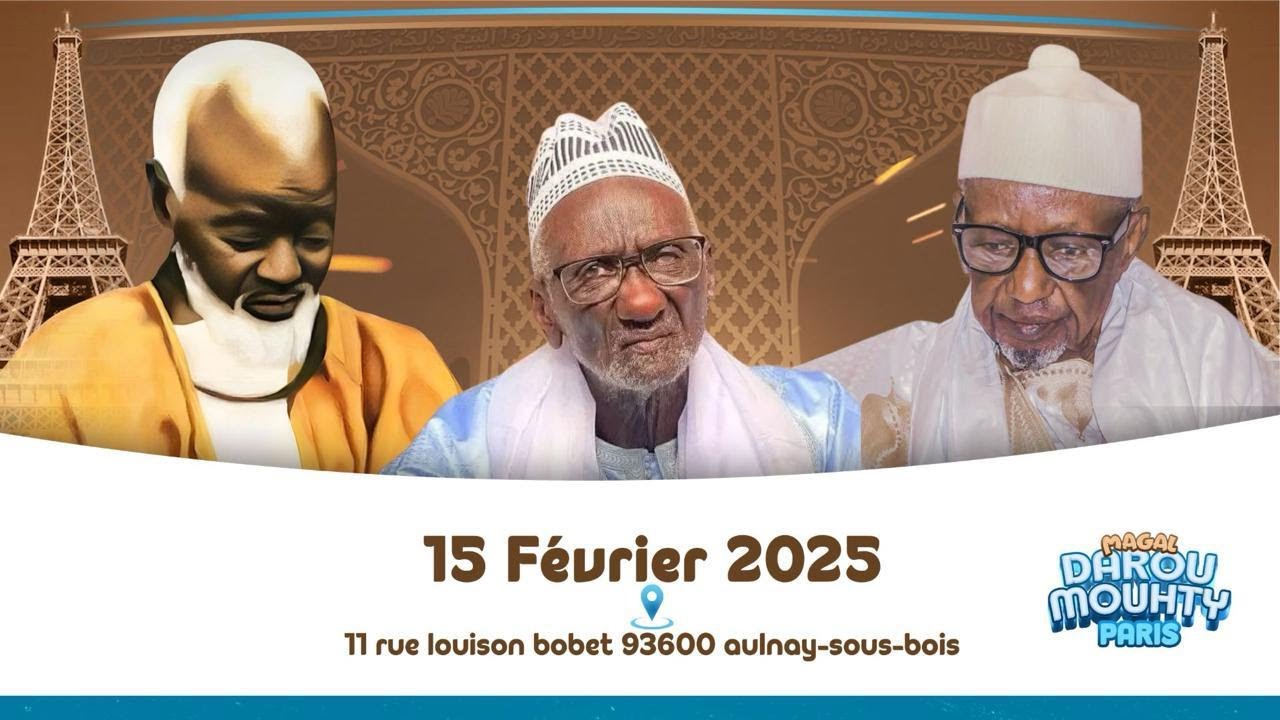 En Direct  Paris Magal  Darou Mouhty 2025