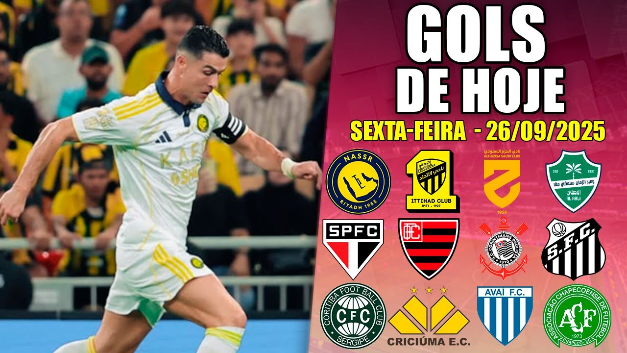 ⚽ TODOS OS GOLS DESTA SEXTA-FEIRA 26/09/2025 - GOLS DE HOJE, GOLS DO DIA (COMPLETO)