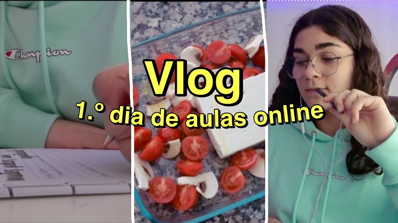 VLOG 1º DIA DE AULAS ONLINE