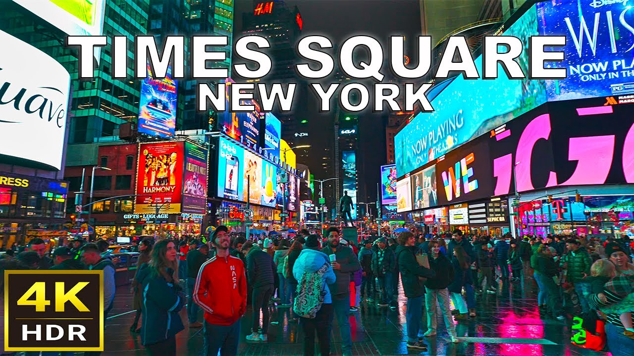 [4K HDR] New York Times Square Walk | December 2023