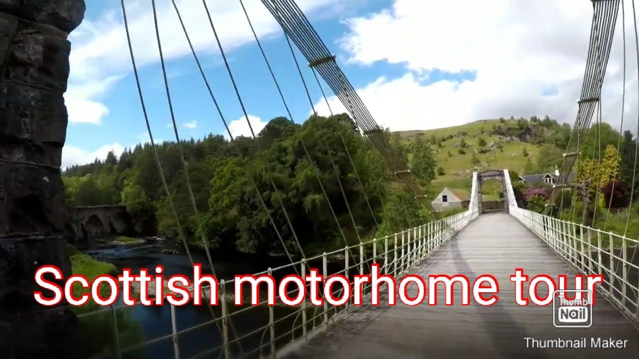 Scotland motorhome tour (Part 13), NC500, Bonar bridge, Loch Oich, Wild camping