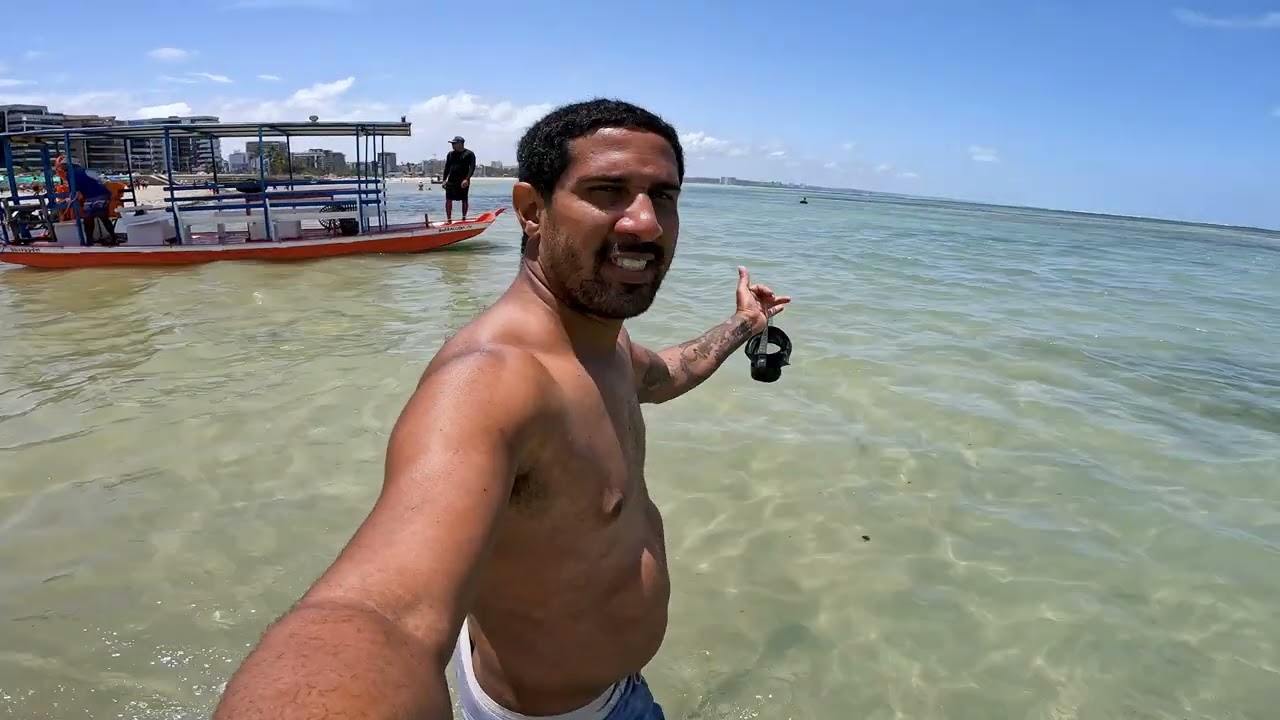 A Praia de Jatiúca, em Maceió, Alagoas.
