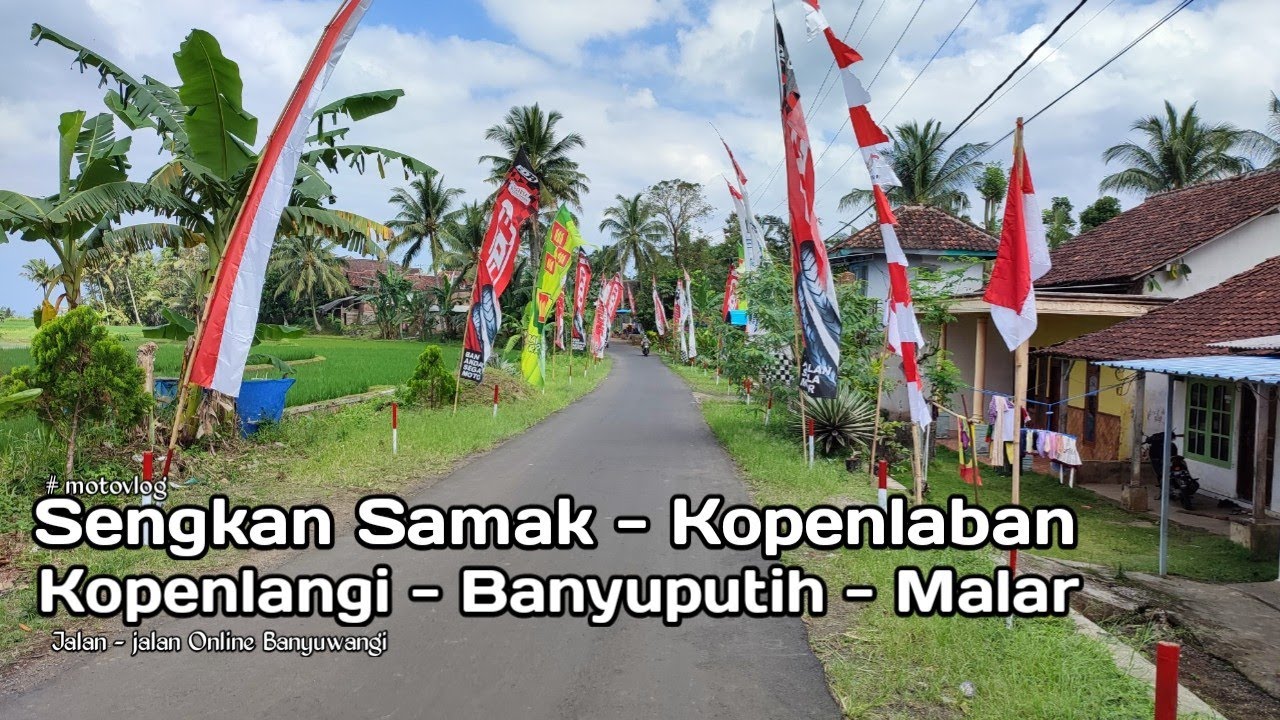 Keliling Desa Macan Putih Kabat Banyuwangi || Motovlog || Mylank channel