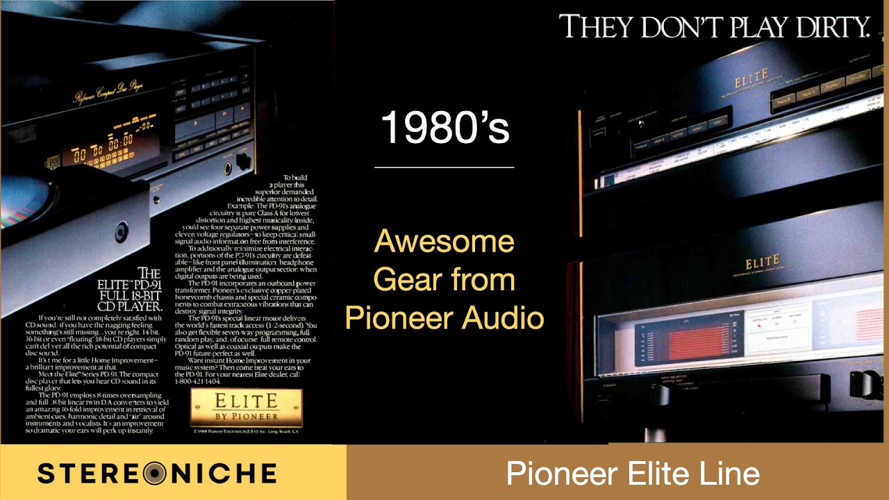 This Line of 80's Vintage Stereo Gear of Pioneer Elite Models ROCK!