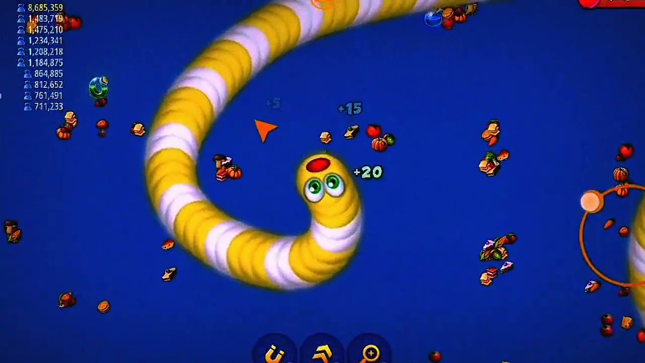 🐍WORMSZONE.IO | Giant Slither Snake Top 01 🏆 | Epic Worms Zone Biggest Snake Gameplay! | zone.2.0