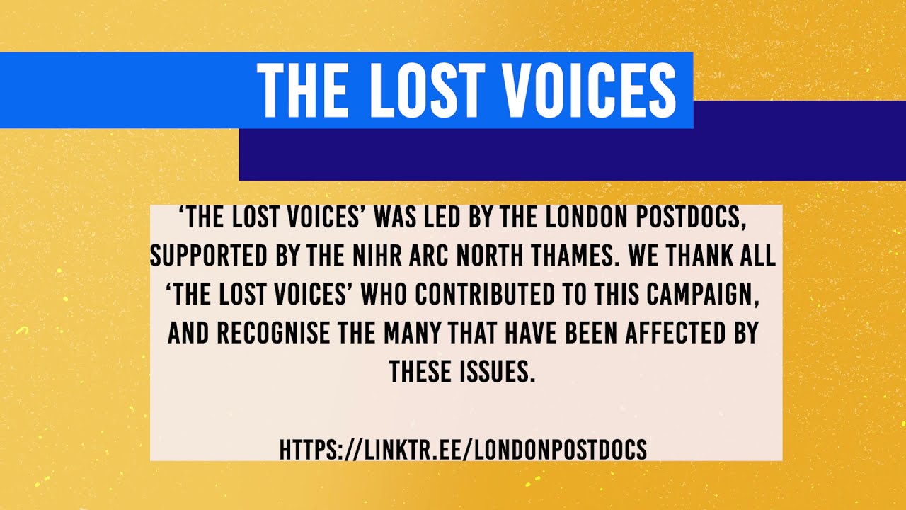 The Lost Voices: Our National Campaign