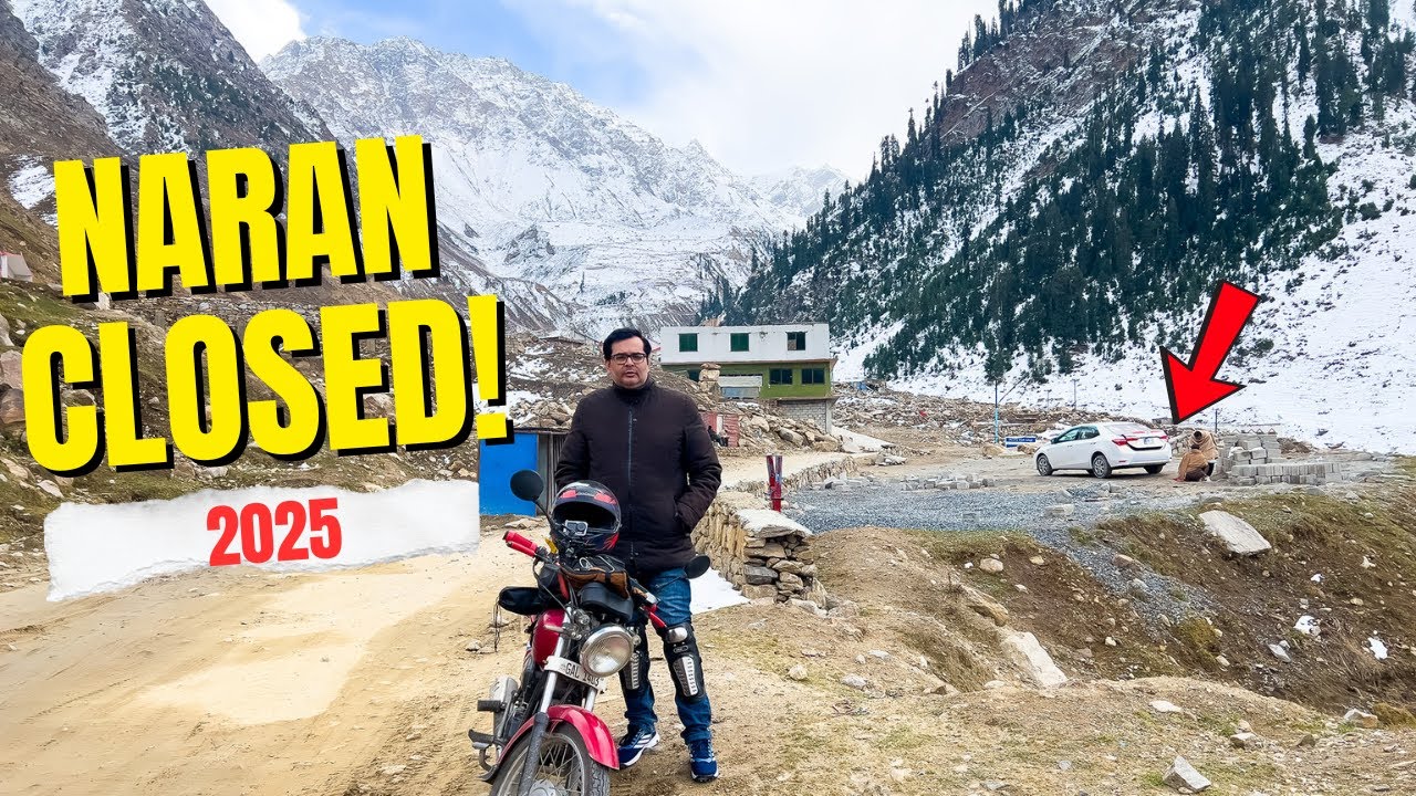 Naran Valley is CLOSED? 2025 ❄️ Extreme Cold Ride on Honda Prider