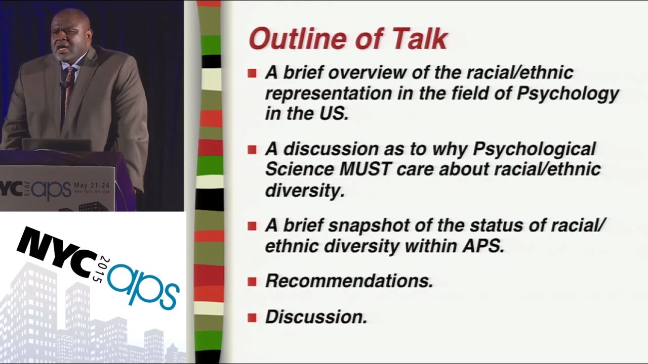 Robert Sellers, University of Michigan - Why Should Psychological Science Care...