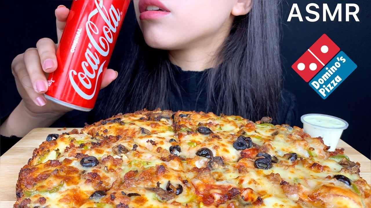 ASMR Domino's pizza *Extravaganzza | Mukbang (Eating Sounds)