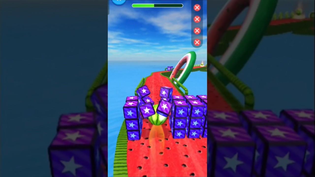 Super Rolling Ball 🍉 3D Gameplay All Levels 17. 