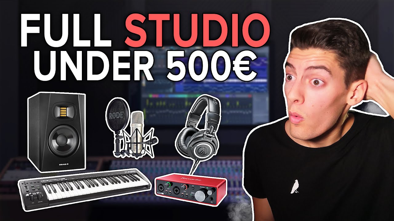 FULL MUSIC STUDIO for UNDER 500&euro; 🤯 [Budget Home Studio Setup]