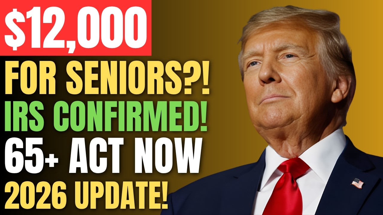Seniors 65+ IRS $12,000 Benefit Confirmed 💰 | Who Qualifies & How to Claim Fast (2026 Update)