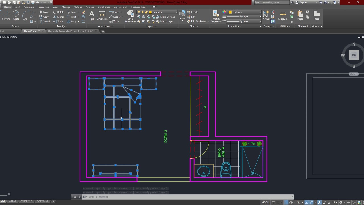 Como hacer una habitacion simple en autocad?