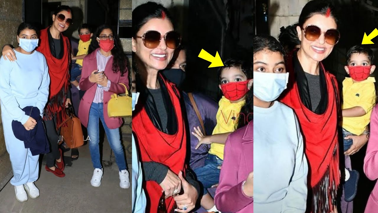 Sushmita Sen Adopts third Child and spotted with her Son after Renee And Alisah Sen