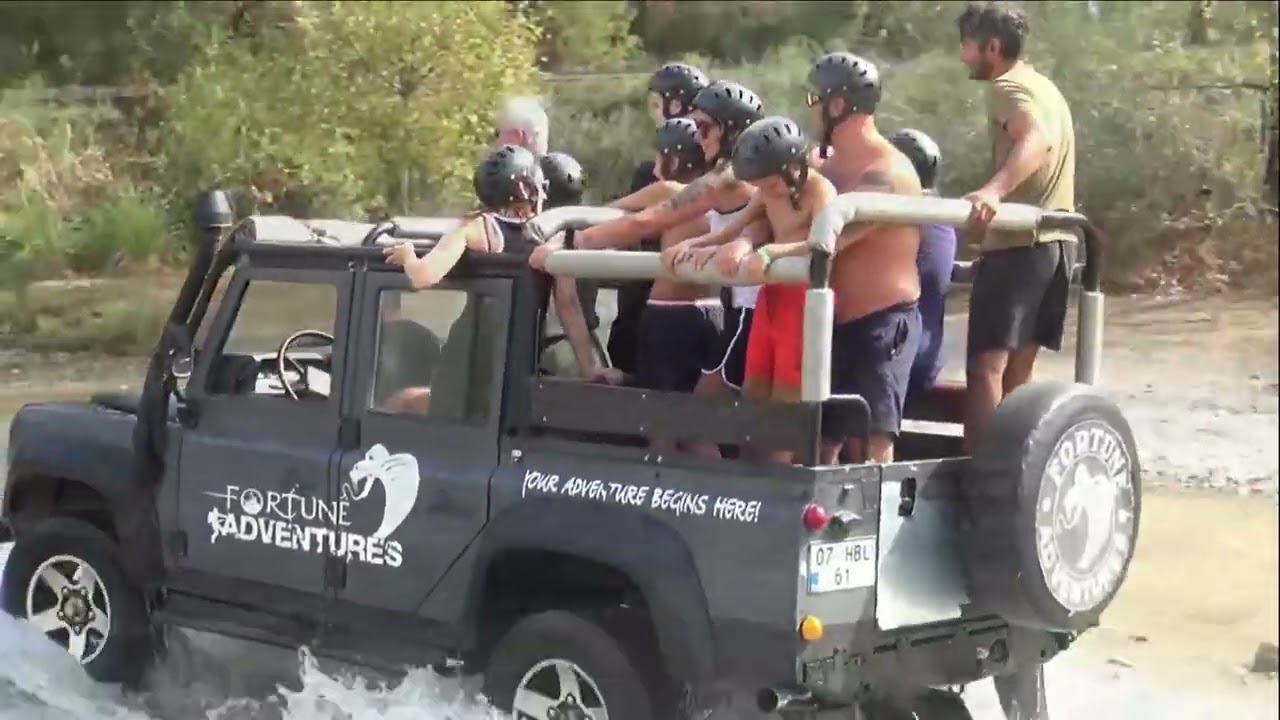Combo Tour!!! Ziplein, Buggy, Jeep Safari, Water Rafting in Türkiye / Antalya