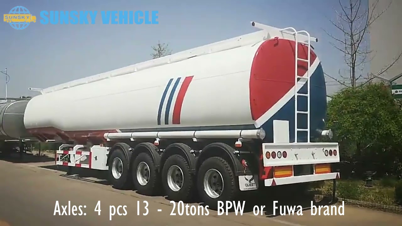 4 axle 50 tons fuel tanker trailer