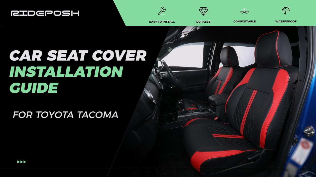 RIDEPOSH—2016-2025 Toyota Tacoma Seat Cover Installation Guide (Custom Fit)