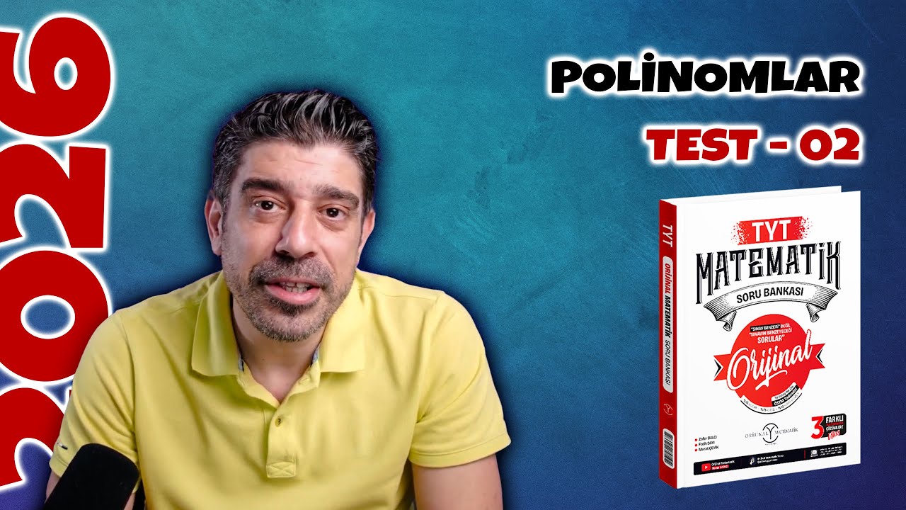 Polinomlar TEST 02 | ORİJİNAL TYT SORU BANKASI | #yks2026