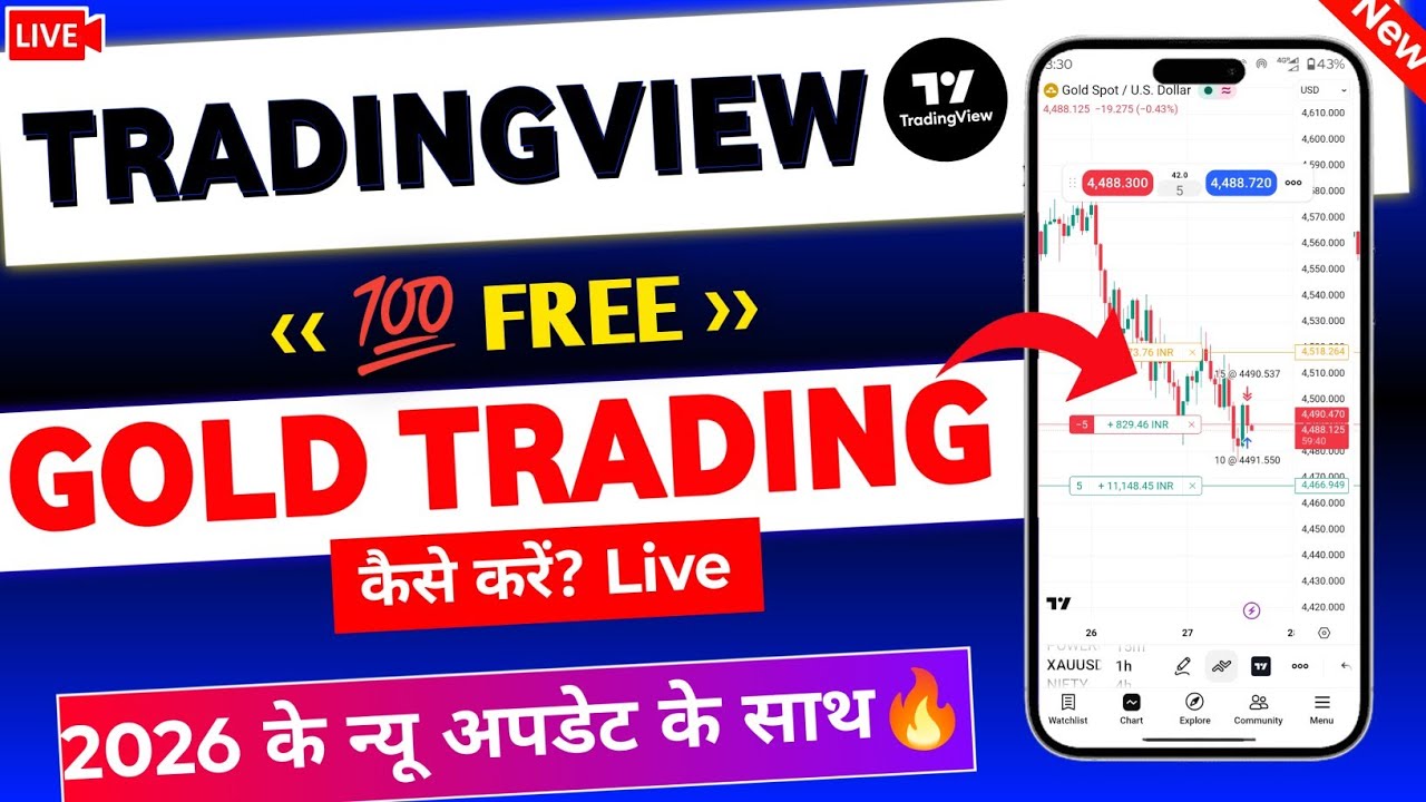 How to do Paper Trading on TradingView | TradingView App GOLD Paper Trading Demo Free