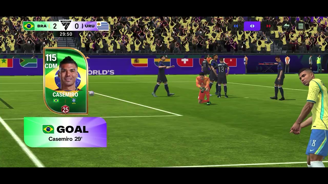 FC Mobile The World&rsquo;s Game(WC mode) semifinal vs Uruguay 3-0