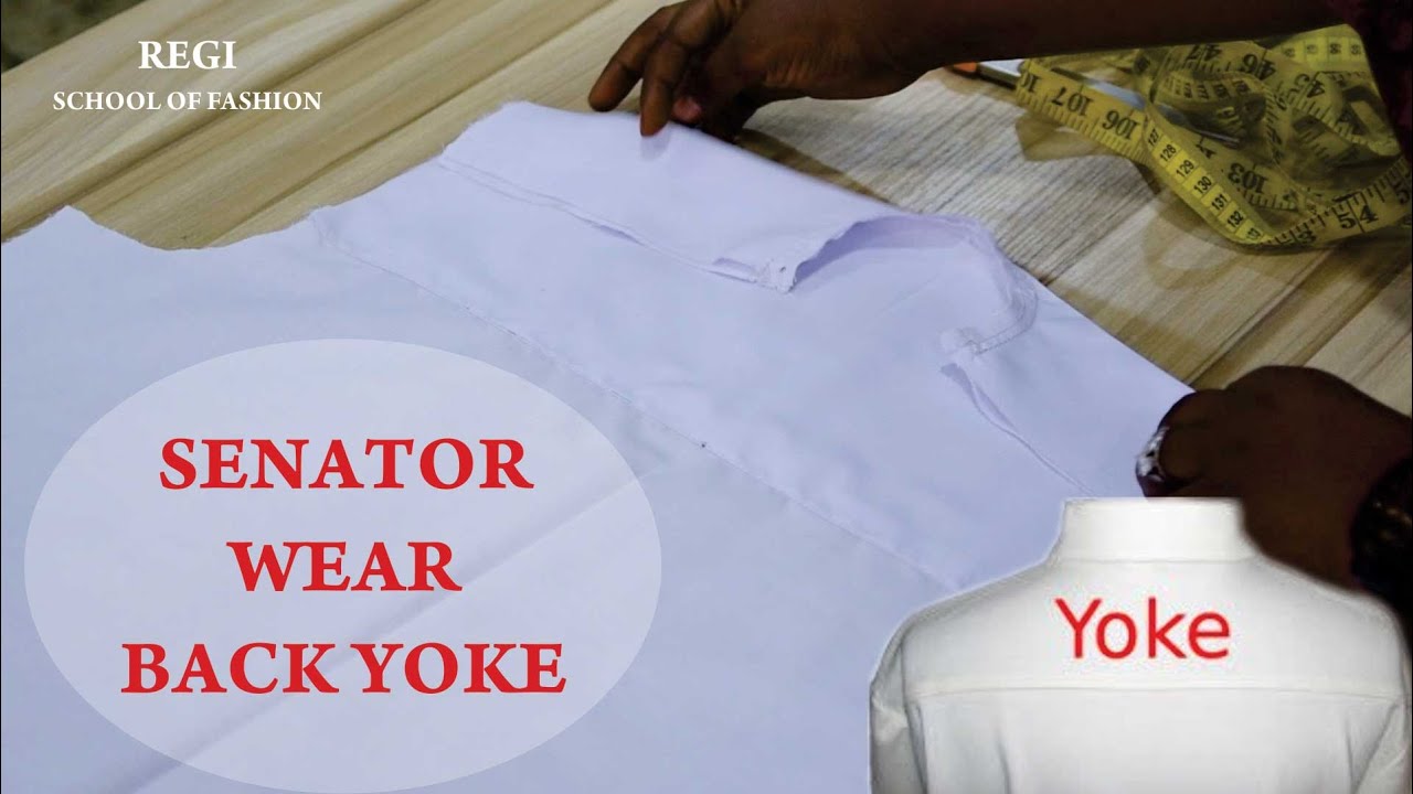 HOW TO MAKE A NATIVE SHIRT BACK  YOKE || Senator wear yoke.