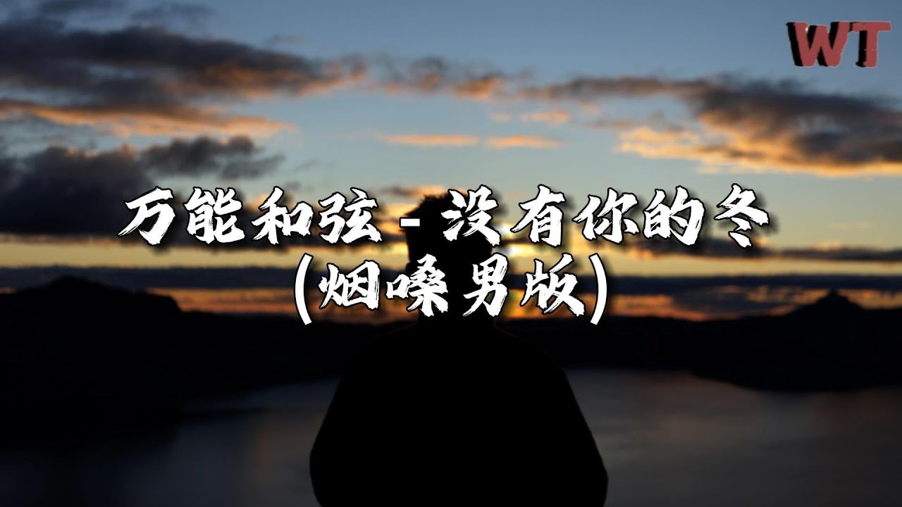 万能和弦 - 没有你的冬 (烟嗓男版)『盼来盼去盼不到重逢，酒那么浓情那么痛。』【动态歌词MV】
