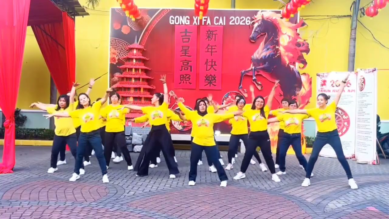 Line dance shk Padang menyambut Imlek 2026 ..
