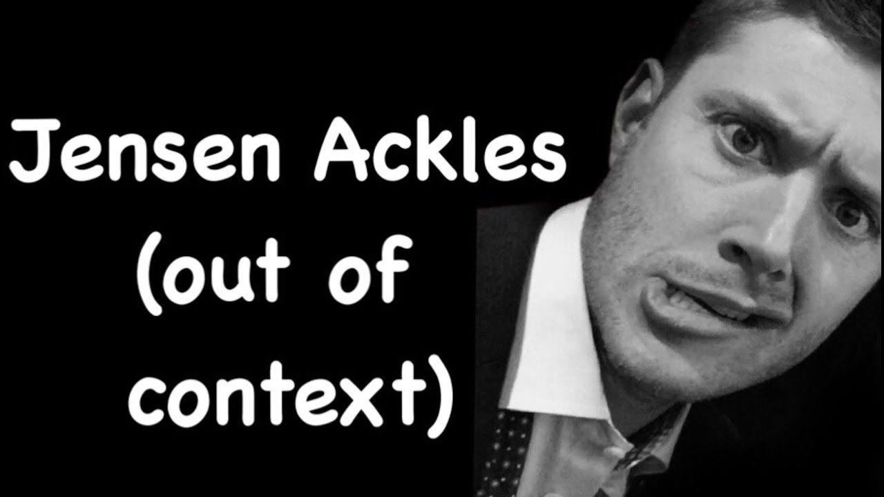 Jensen Ackles — “You're exposing yourself”