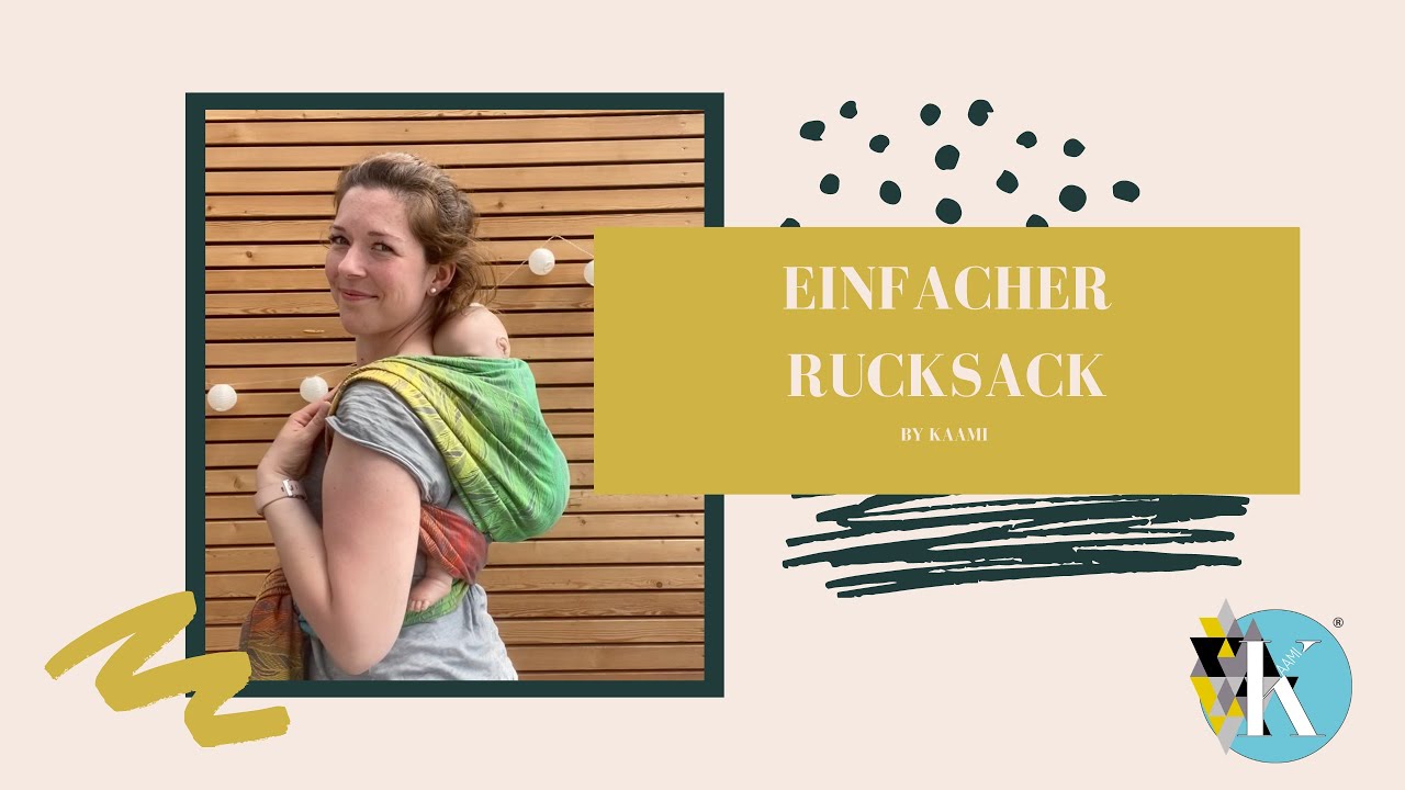 KAAMI Slings einfacher Rucksack mit dem Tragetuch