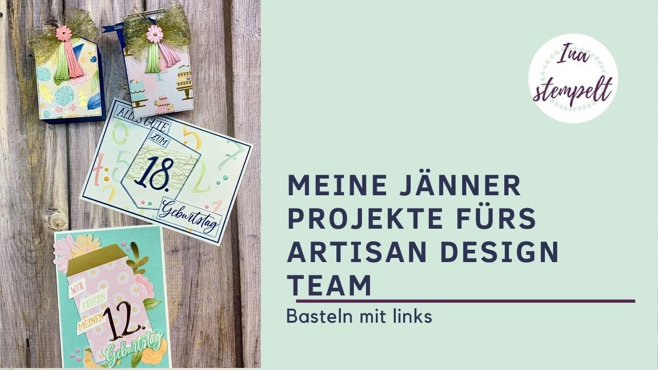 Produktreihe Geburtstag mit Wildblumen | meine Projekte fürs Artisan Design Team | Anleitung Box