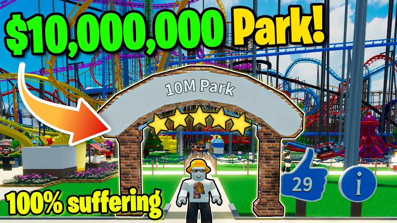 Потратьте 10 000 000 долларов на постройку ЛУЧШЕГО парка в Theme Park Tycoon 2!